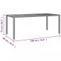 Preview: 9-tlg. Garten-Essgruppe mit Kissen Grau Poly Rattan