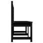 Preview: Gartenbank Schwarz 201,5 cm Massivholz Kiefer