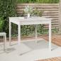 Preview: ARDEBO.de - Gartentisch Weiß 82,5x82,5x76 cm Massivholz Kiefer