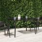 Preview: ARDEBO.de - Gartentisch Anthrazit 110x80x71 cm Stahl