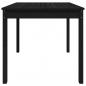 Preview: Gartentisch Schwarz 82,5x82,5x76 cm Massivholz Kiefer
