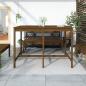 Preview: Gartentisch Honigbraun 159,5x82,5x110 cm Massivholz Kiefer