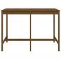 Preview: Gartentisch Honigbraun 159,5x82,5x110 cm Massivholz Kiefer