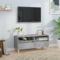 Preview: ARDEBO.de - TV-Schrank Betongrau 100x34,5x44,5 cm Holzwerkstoff