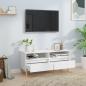 Preview: TV-Schrank Weiß 100x34,5x44,5 cm Holzwerkstoff