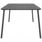 Preview: Gartentisch Anthrazit 200x100x71 cm Stahl