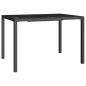 Preview: Gartentisch Anthrazit 110x80x72 cm Stahl
