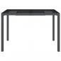 Preview: Gartentisch Anthrazit 110x80x72 cm Stahl