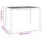 Preview: Gartentisch Anthrazit 110x80x72 cm Stahl