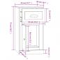 Preview: Beistellschrank mit Schublade Räuchereiche 40x50x75 cm