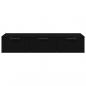 Preview: Wandschrank Schwarz 102x30x20 cm Holzwerkstoff