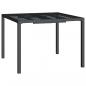 Preview: Gartentisch Anthrazit 100x100x72 cm Stahl
