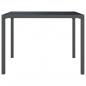 Preview: Gartentisch Anthrazit 100x100x72 cm Stahl