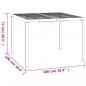 Preview: Gartentisch Anthrazit 100x100x72 cm Stahl