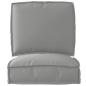Preview: Pallet Kissen Set 2-teilig Grau Polyesterstoff Standard