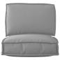 Preview: Pallet Kissen Set Set von 2 Grau Polyester Pallet Kissen