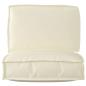 Preview: Pallet Kissen Set 2-teilig Creme Oxford Stoff Wasserabweisend