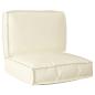 Preview: Pallet Kissen Set 2-teilig Creme Oxford Stoff Wasserabweisend