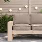 Preview: Pallet Kissen Set 2er Set Taupe Polyester Mischgewebe