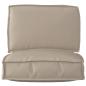 Preview: Pallet Kissen Set 2er Set Taupe Polyester Mischgewebe