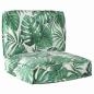 Preview: Palett Kissen Set Set von 2 Blattmuster Polyester