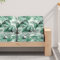 Preview: Palett Kissen Set Set von 2 Blattmuster Polyester
