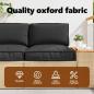 Preview: Pallet Kissen Set 2er Set Schwarz Polyester Rechteckig Modern