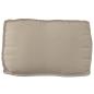 Preview: Palettenkissen Set 2-teilig Taupe Polyester Kissen Set