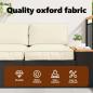 Preview: Pallet Kissen Set 2er Set Creme Baumwolle Standard