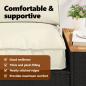 Preview: Pallet Kissen Set 2er Set Creme Baumwolle Standard