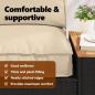 Preview: Pallet-Kissen-Set Set aus 2 Beige Polyester Mittel Kissen-Set