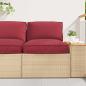 Preview: Pallet-Kissen-Set Set aus 2 Beige Polyester Mittel Kissen-Set