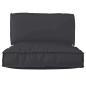 Preview: Pallet Kissentset 2er Set Schwarz Polyester Standard Langlebig