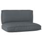 Preview: ARDEBO.de - Palettkissen Set 2er Set Anthrazit Polyester Standard