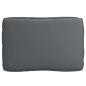 Preview: Palettkissen Set 2er Set Anthrazit Polyester Standard