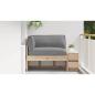 Preview: Pallet-Kissen Set 3er Set Grau Polyester Standard