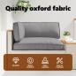 Preview: Pallet-Kissen Set 3er Set Grau Polyester Standard