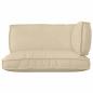 Preview: Pallet Kissen Set 3-teilig Beige Polyester Mittel