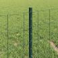 Preview: Eurozaun mit 5 U-Pfosten Grün 0,4x10 m Stahl