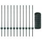 Preview: Eurozaun Set von 2 Grün PVC-beschichtetes Metall 25 x 0.8 m