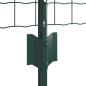Preview: Euro Zaun Set aus 2 Grün Stahl 25 x 0.6 m Robust Euro Zaun