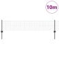 Preview: Eurozaun-Set Set aus 2 Grau PVC-beschichteter Stahl 10 x 0.4 m