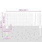 Preview: Eurozaun-Set Set aus 2 Grau PVC-beschichteter Stahl 10 x 0.4 m