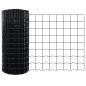 Preview: Eurozaun mit 11 U-Pfosten Grau 0.6x25 m Stahl