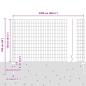 Preview: Euro Zaun Set von 2 Grau Metall Standard Robust Euro Zaun