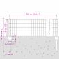 Preview: Euro Zaunset Set aus 3 Grau Metall 50 x 0,4 m