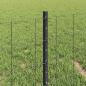 Preview: Gartenzaunset Set von 3 Grau PVC-beschichteter Stahl 50 x 0,4 m