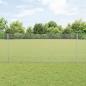 Preview: ARDEBO.de - Geschweißter Drahtzaun mit 22 U-Pfosten Silber 1x25 m Stahl
