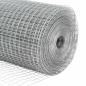 Preview: Geschweißter Drahtzaun mit 22 U-Pfosten Silber 1x25 m Stahl