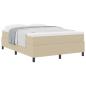 Preview: Boxspringbett mit Matratze Lichtgrün Grau 140x200 cm Cord-Stoff